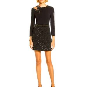 NWOT ALC Taraji Black Dress with metallic studs. $698 2 sizes 10 or 12